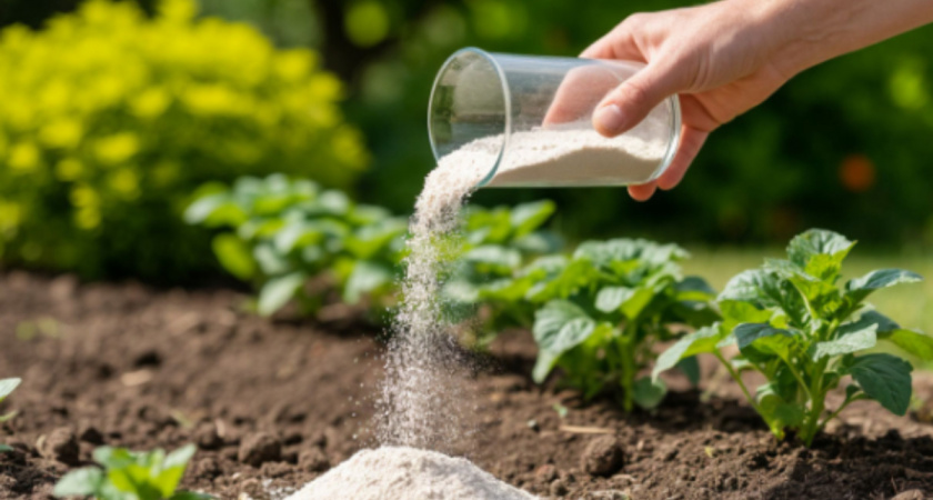 Один стакан «чудо-порошка» в теплицу — и почва сама оздоравливается: секрет плодородной земли без плесени и мха