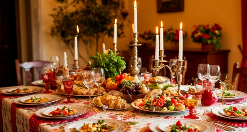 Итальянцы позвали на день рождение: вот какой стол ожидал нас, когда мы пришли - в России такое даже представить трудно