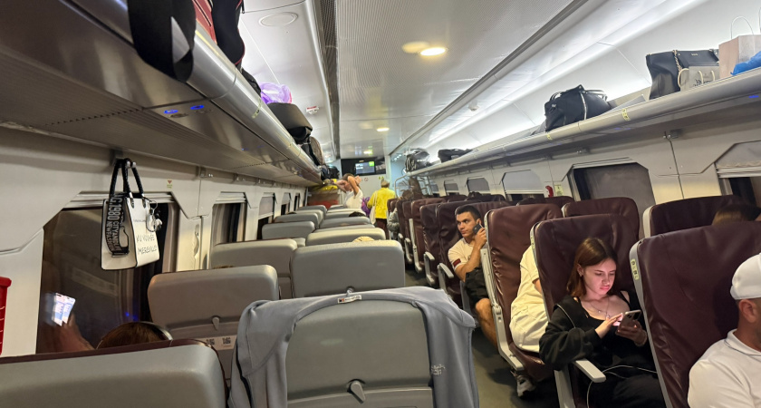 В Москву на скоростном Буревестнике: как прошла поездка на замене Ласточке РЖД - о цене, зеленых коврах и подсветске на потолке