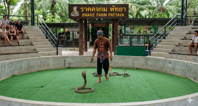 Не шоу, а мучение для психики: посетили самую ужасную экскурсию в Тайланде - как  живут змеи и обезьянки 
