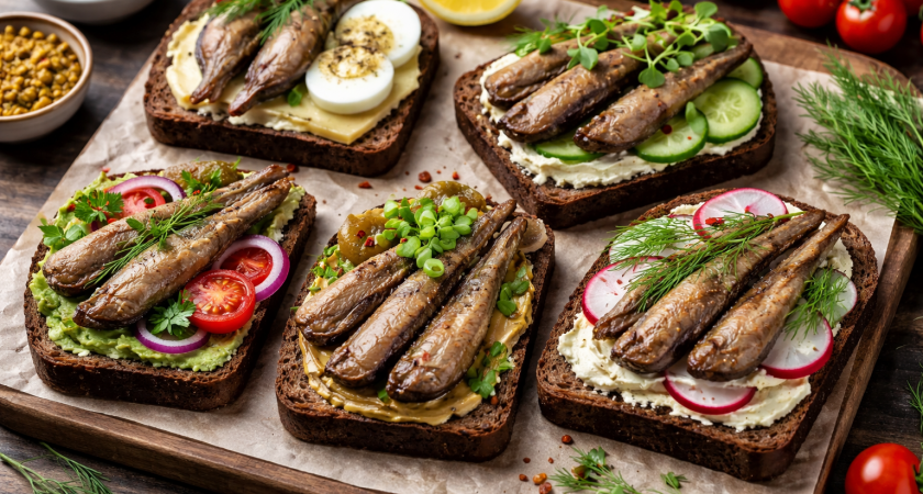 На 8 марта удивлю гостей: приготовлю 5 видов бутербродов со шпротами - рецепты дегустировала месяц и выбрала лучшее 