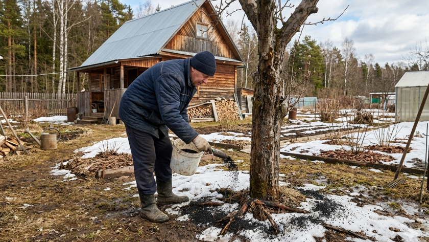 Сыплю под груши в апреле вместо дорогущих удобрений одно копеечное средство: удваиваю урожай груш уже в этом сезоне