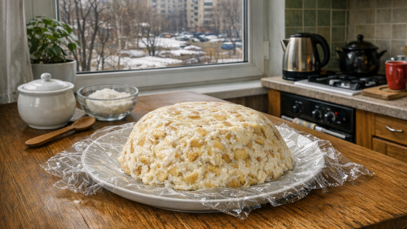 Беру печенье-рыбки и пакет сметаны: торт за 5 минут без выпечки, яиц и мороки - нежный сливочный вкус