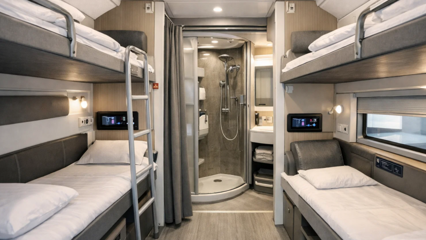 Привычный плацкарт уходит в прошлое - РЖД представили вагоны нового поколения: с душевой, сенсорным управлением и двухметровыми полками