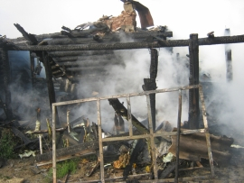 В Золотаревке жители лишились дома из-за пожара в новогоднюю ночь