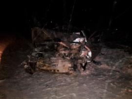Ночью в районе "Пензы-3" столкнулись ВАЗ и снегопогрузчик