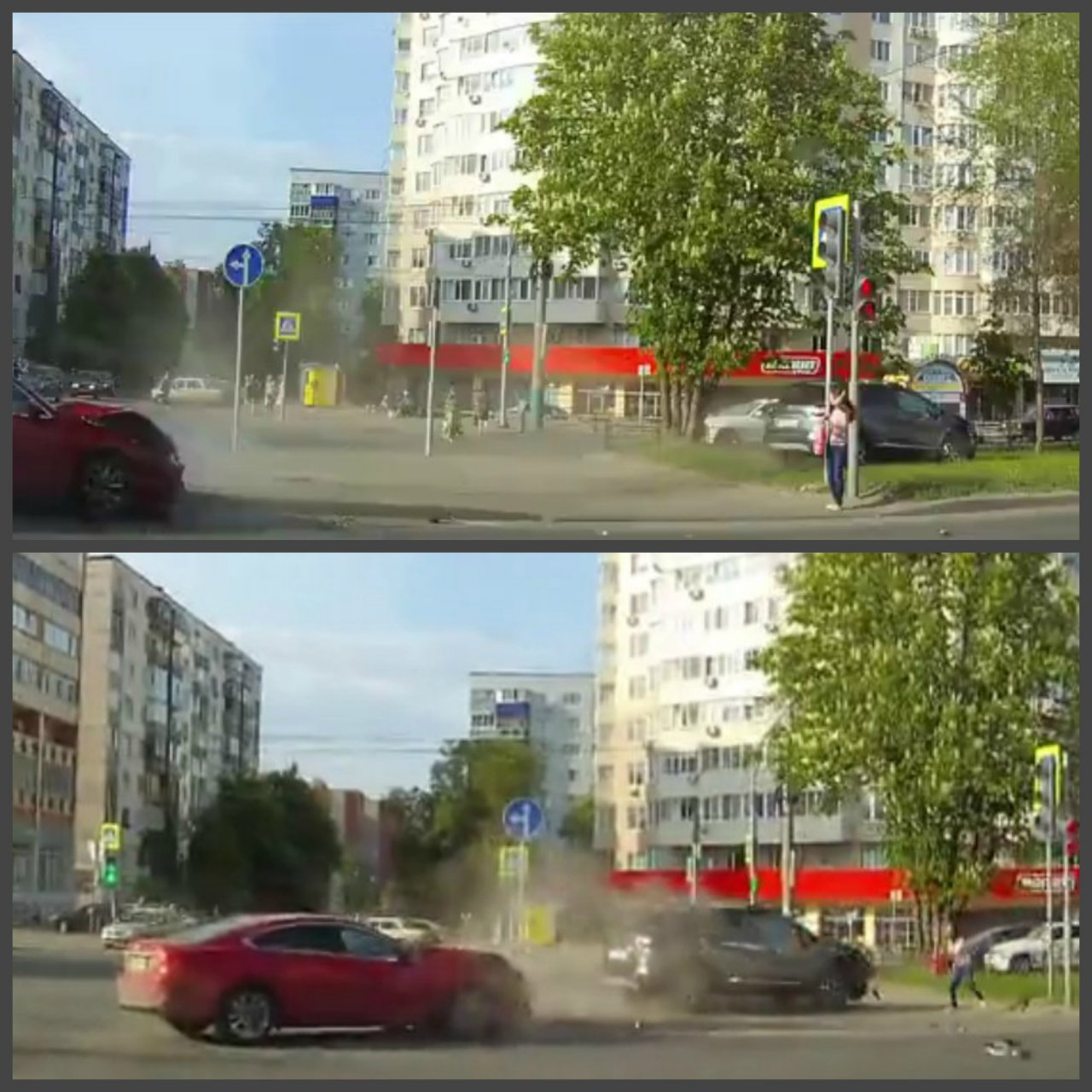 Пешеход чудом остался жив в страшной аварии на Пушкина: видео .