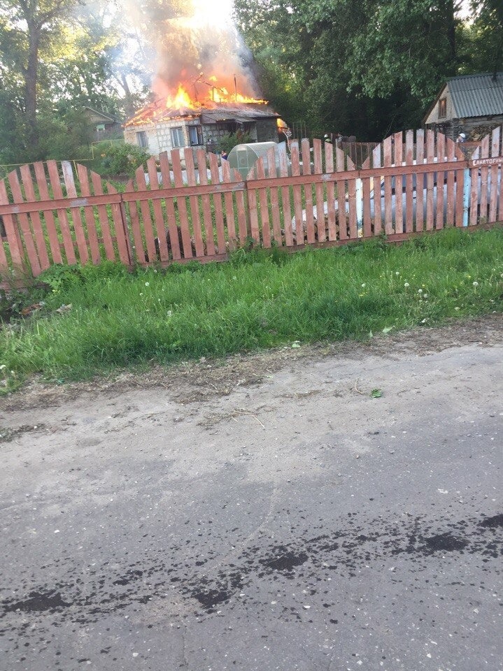 В Пензе сгорел дом бывшего пожарного
