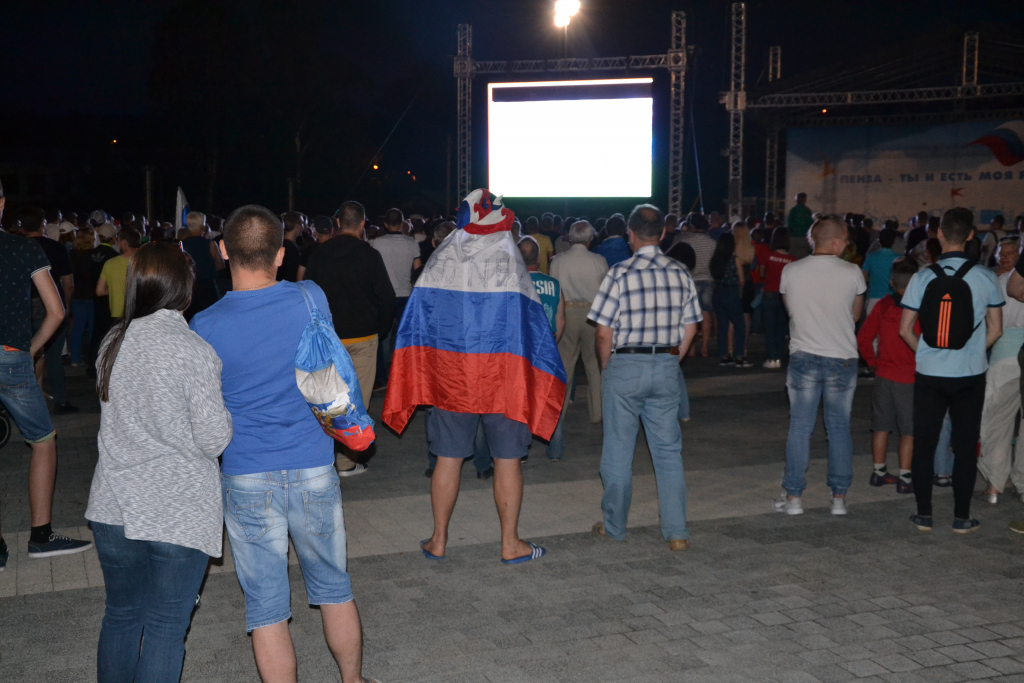 На фан-зоне на Юбилейной площади покажут все матчи сборной России на ЧМ