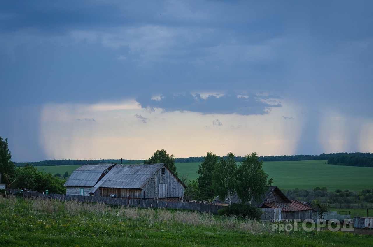23 июля в Пензенской области ожидается дождь и гроза