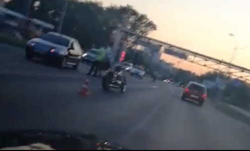 На ГПЗ-24 мотоциклист сбил пензенца - видео читателя