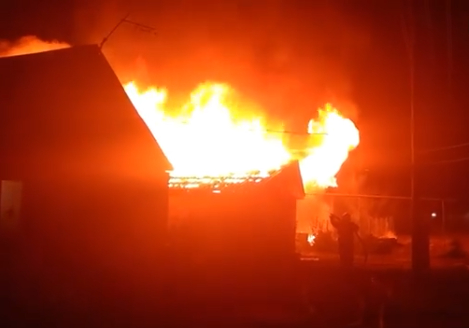 Из-за короткого замыкания в Пензенской области дотла сгорел дом