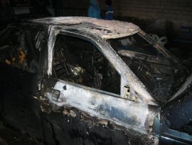 В Пензенском районе сгорел отечественный автомобиль