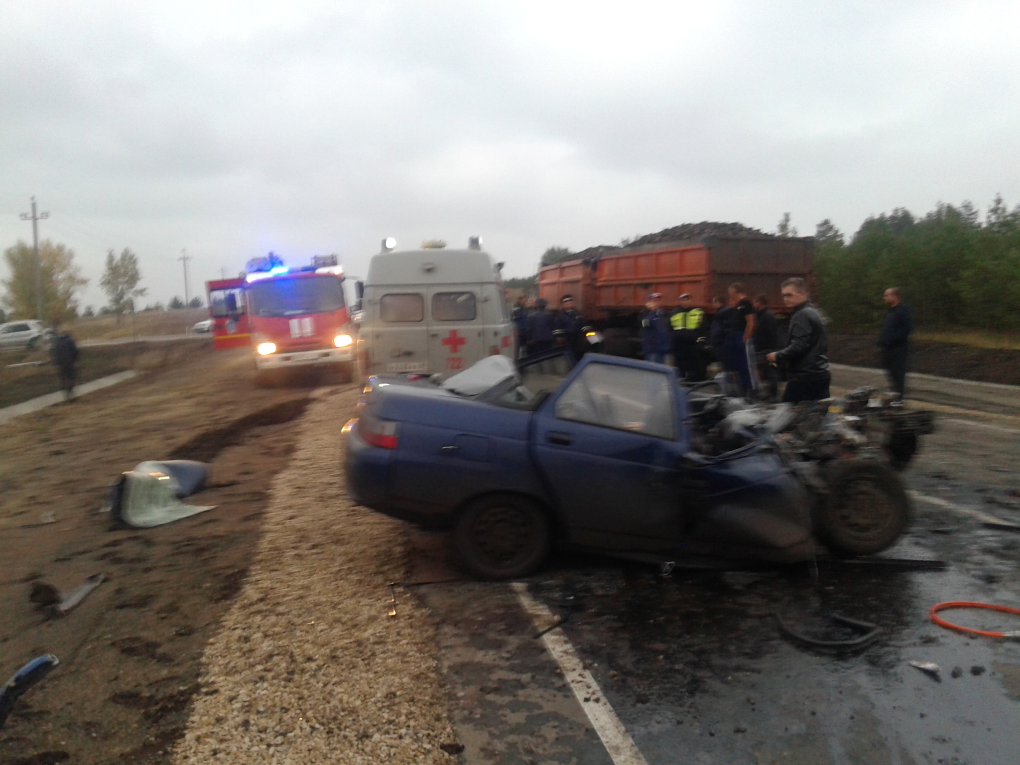 В аварии с десяткой и грузовиком в Каменском районе скончался пассажир легковушки