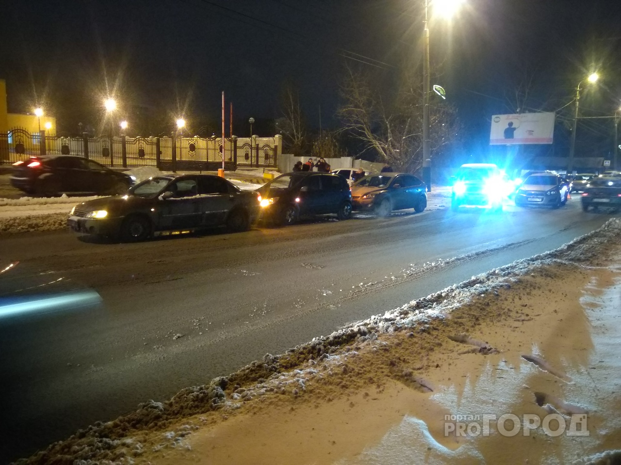 Пробка образовалась на улице Пушкина в Пензе в результате столкновения пяти машин
