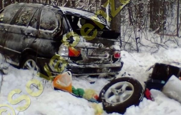В Пензенской области «BMW X5» слетел с трассы и оказался в лесу