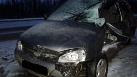 На Тернопольской "Лада" лишилась двери в столкновении с Volvo