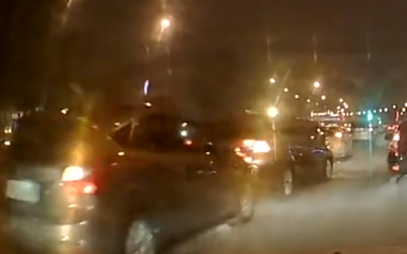 В Пензе на проспекте Строителей столкнулись пять автомобилей