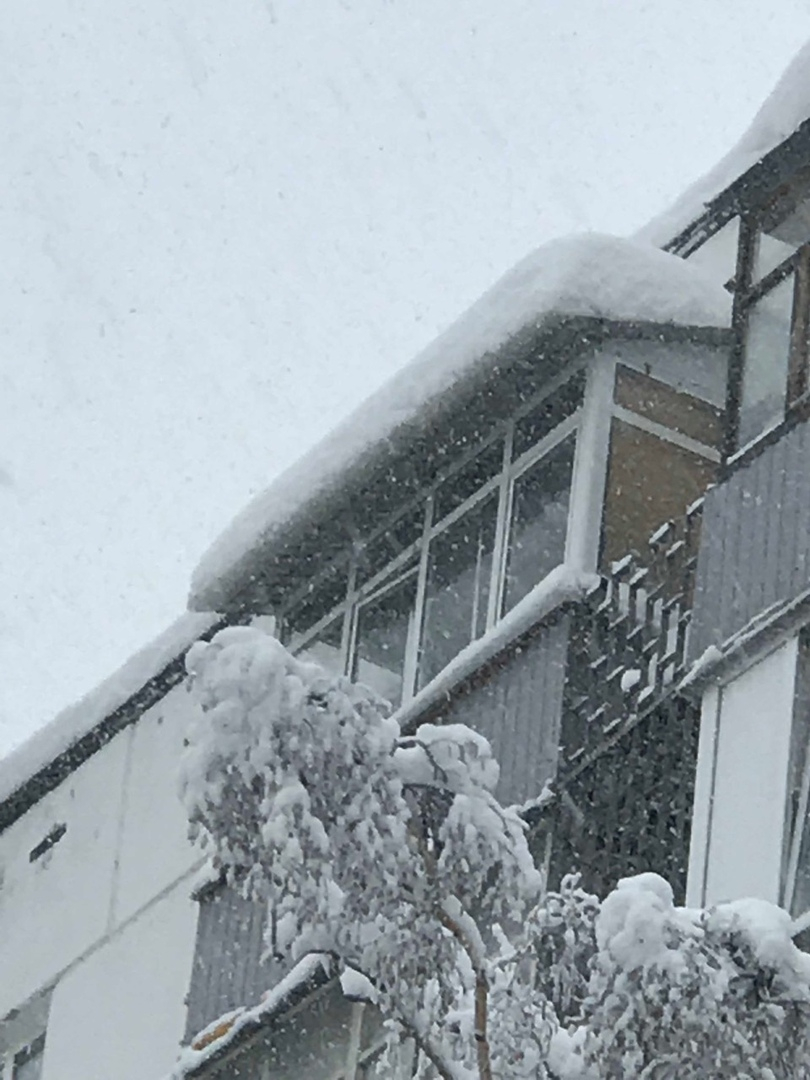 Снег и лед с крыши едва не убили пензячку: Видео