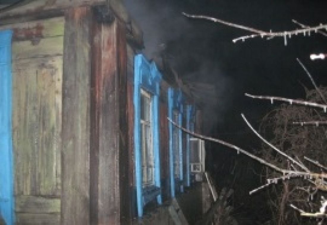 В Городищенском районе полностью сгорел деревянный дом