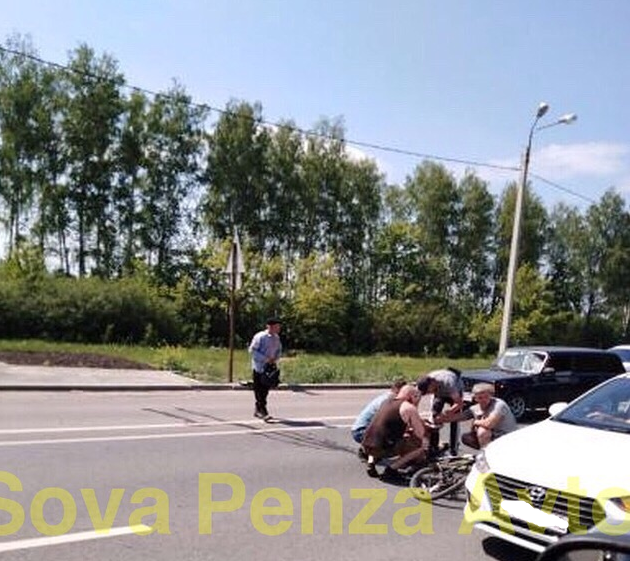 ЧП на трассе: в Пензе сбили велосипедиста