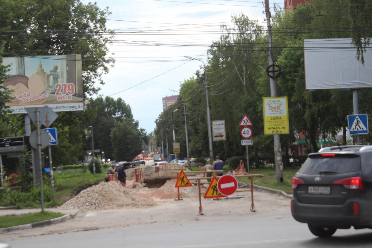 Горводоканал сообщает пенезенцам о ремонте и перекрытии улиц