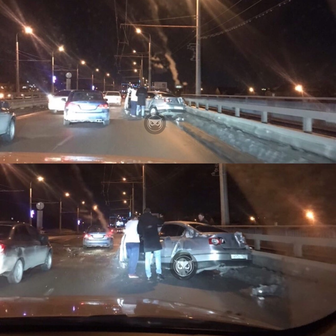 На мосту в Терновку произошло ДТП с четырьмя авто - соцсети