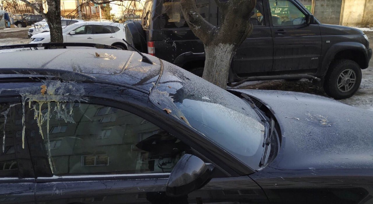 Хулиганы бомбардируют пензенские авто яйцами – фото