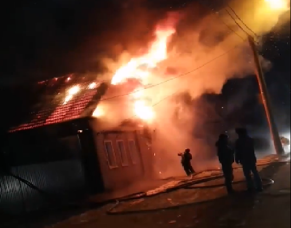 Появилось видео пожара под Пензой, унесшего жизни матери и сына
