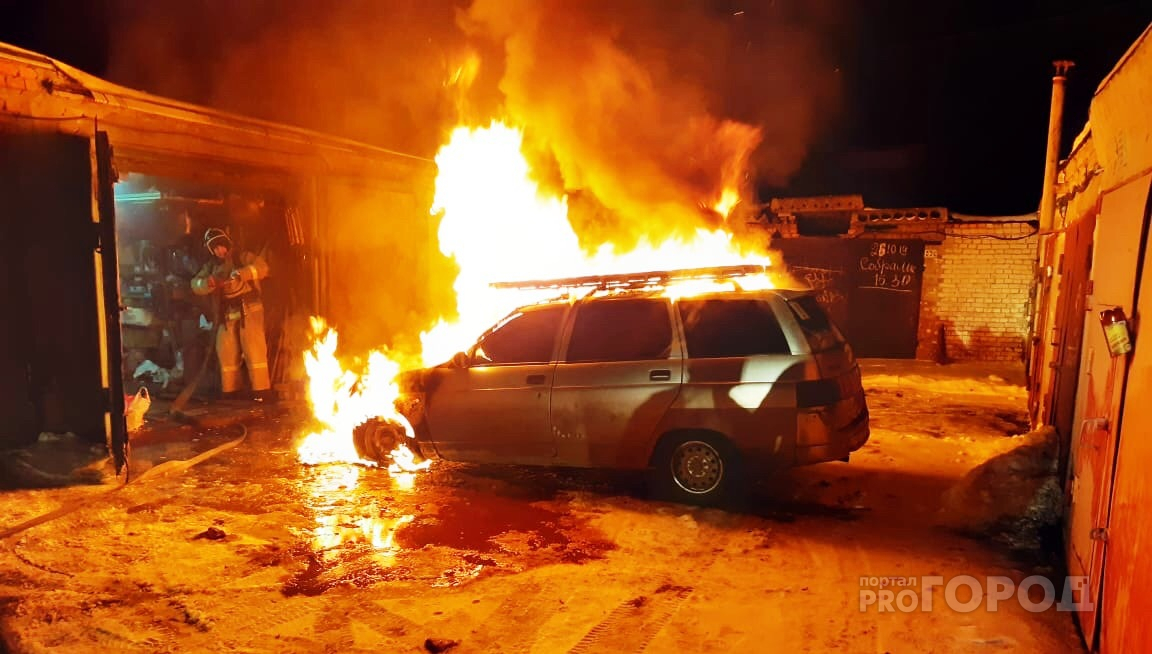В Пензенской области водитель сгорел в собственной машине