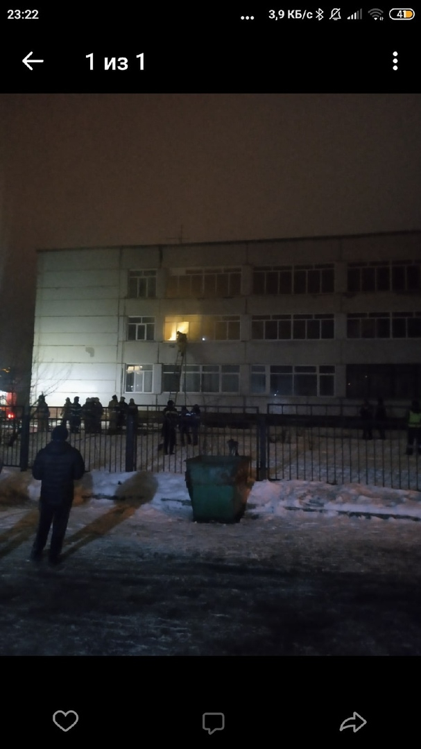 В ночь загорелась пензенская школа в Терновке - фото