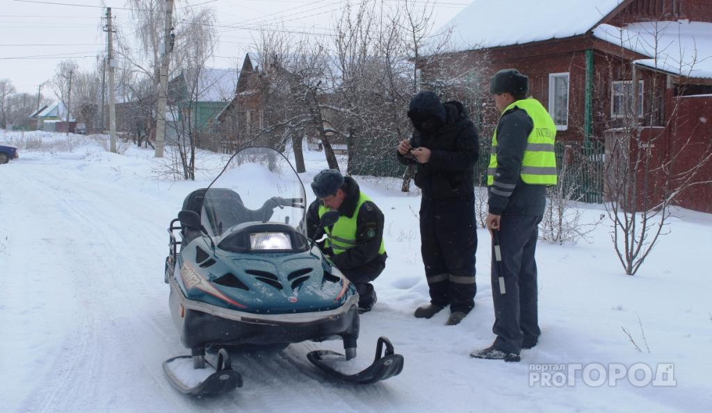 В Пензенской области отловили недобросовестных владельцев снегоходов