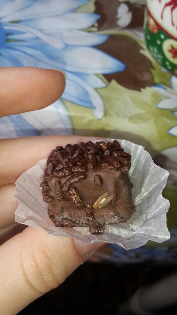 «Шоколадные червячки»: пензячка обомлела, увидев такое на конфетах