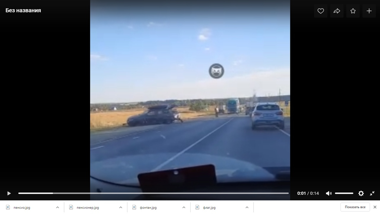 В Пензе перед Саловским мостом большегруз снес легковушку