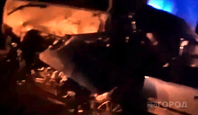 Появилось видео жуткой аварии под Пензой