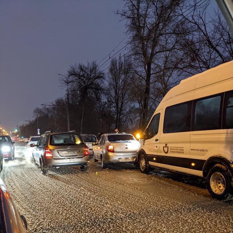 В Пензе произошла массовая авария на улице Тухачевского
