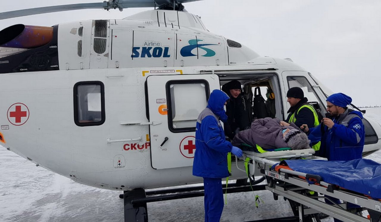 Двух жителей Пензенской области эвакуировали в больницу вертолетом