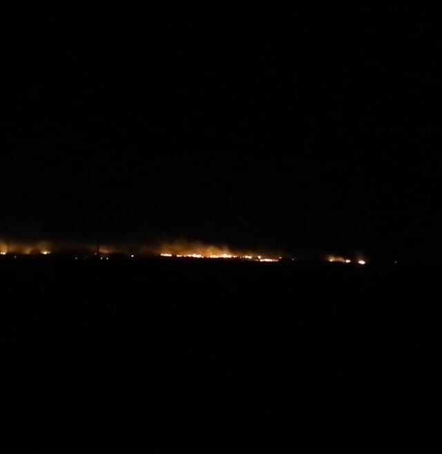 "Это кошмар": в Мокшане горят поля вблизи жилых домов