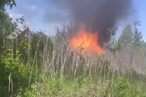 В пензенском поселке Победа загорелся дом – видео