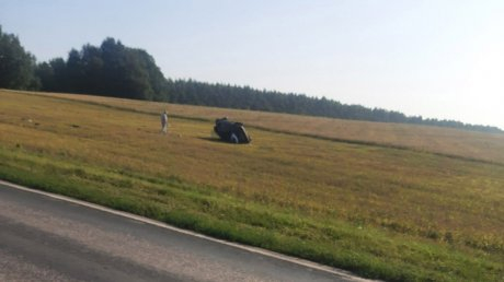 В Пензенской области автомобиль вылетел с трассы на десятки метров