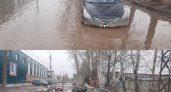 Будьте осторожны: в Пензе на Байдукова машины "плавают"