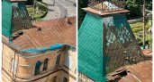 "И так сойдет": в Пензе крышу здания культурного наследия не докрасили ко Дню города 