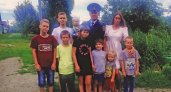 Полицейский из Пензы рассказал о своей любви и семье, в которой растет 8 детей