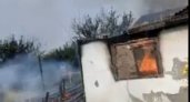 Появилось видео пожара на дачах в Пензе