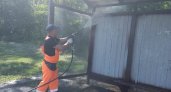 В Пензе помыли остановки и прибрались в клумбах