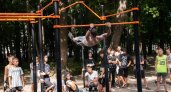 В Пензе на Олимпийской аллее установили новую воркаут-площадку