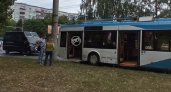 В Пензе в Арбеково Газель влетела в троллейбус