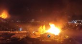 Сильный пожар на Гастелло в Пензе уничтожил жилой дом