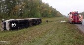 На трассе М5 в Пензенской области перевернулась фура