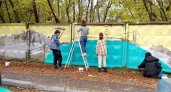 Рисунок пензенскому Первопоселенцу на стене растянулся на 25 метрах 